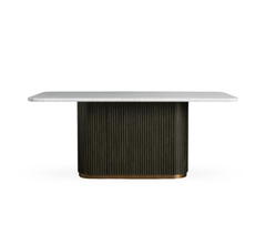 Opal Marble - Top Wooden Dining Table Set - Dining Set - Gharaana