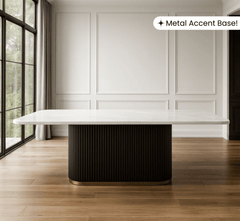 Opal Marble - Top Wooden Dining Table Set - Dining Set - Gharaana