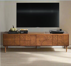 Aks Wooden 6FT TV Console - Entertainment Centers & TV Stands - Gharaana