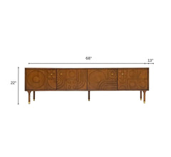 Aks Wooden 6FT TV Console - Entertainment Centers & TV Stands - Gharaana