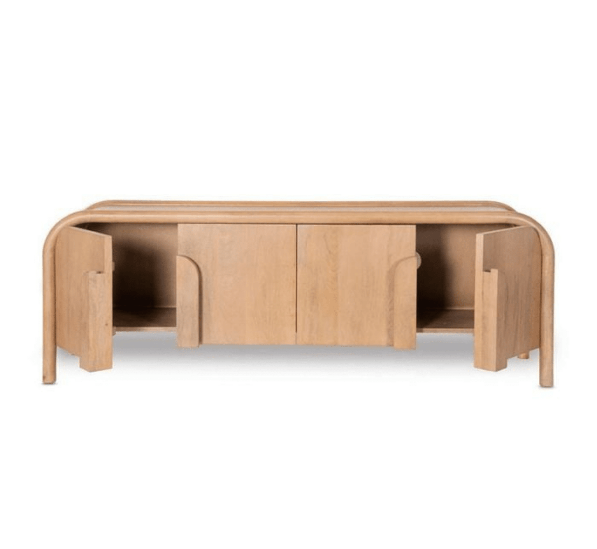 Leila Wooden 6FT TV Console - Entertainment Centers & TV Stands - Gharaana