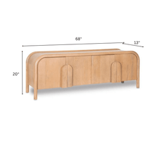 Leila Wooden 6FT TV Console - Entertainment Centers & TV Stands - Gharaana