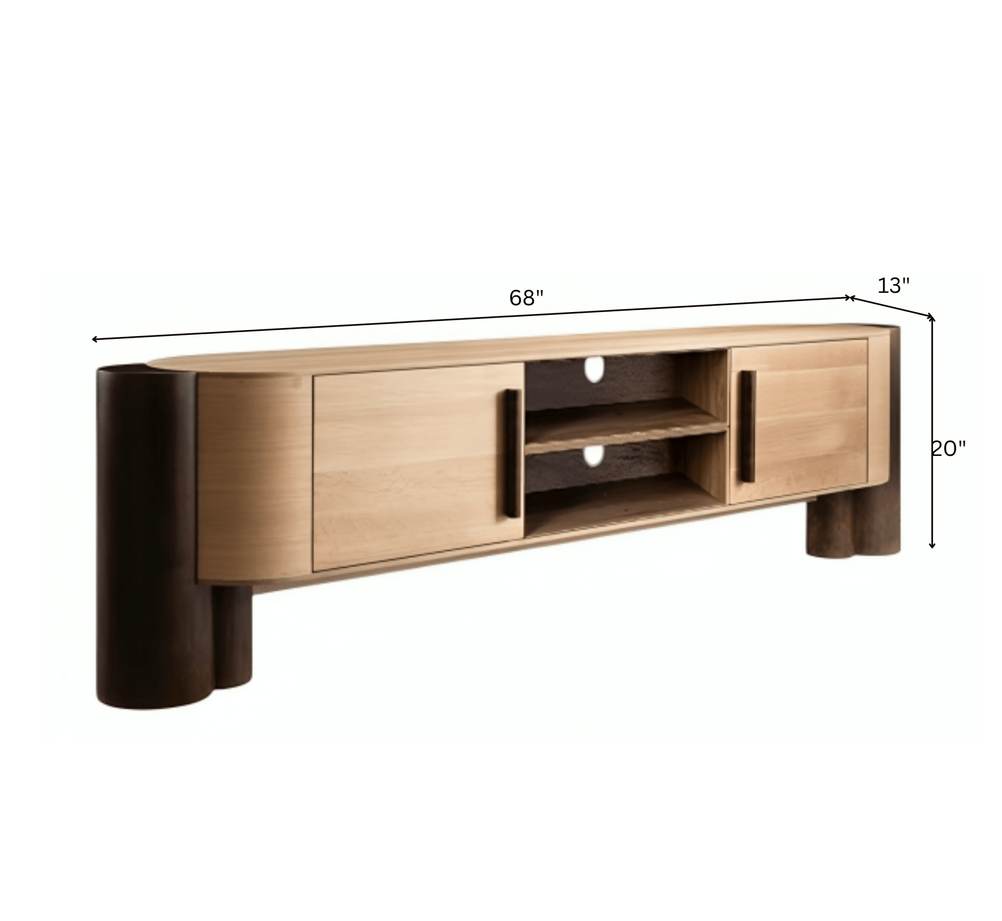 Symphony Wooden 6FT TV Console - Entertainment Centers & TV Stands - Gharaana