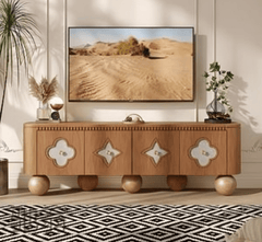 Varan Wooden 6FT TV Console - Entertainment Centers & TV Stands - Gharaana