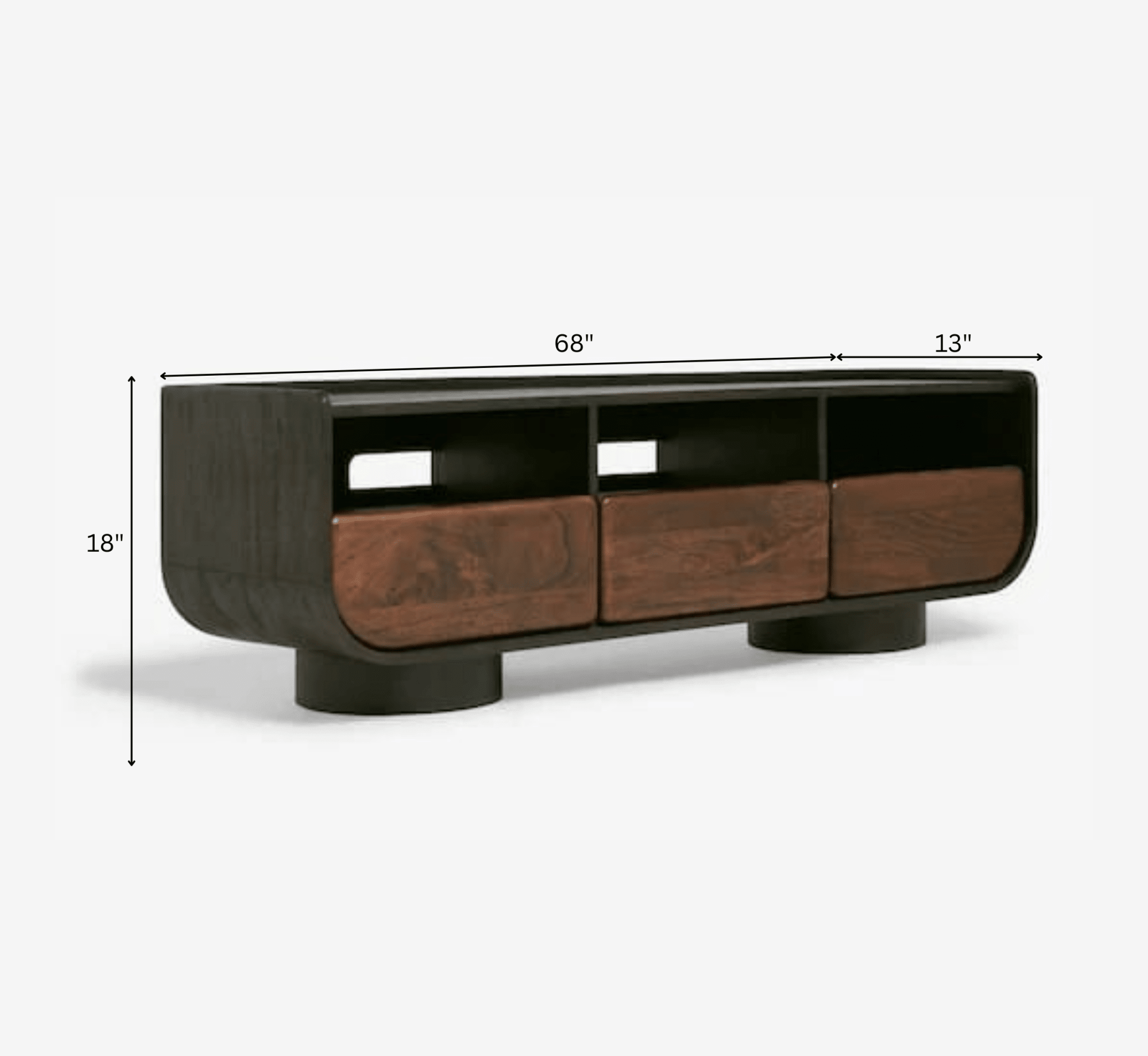 Vianaar Wooden 6FT TV Console - Entertainment Centers & TV Stands - Gharaana