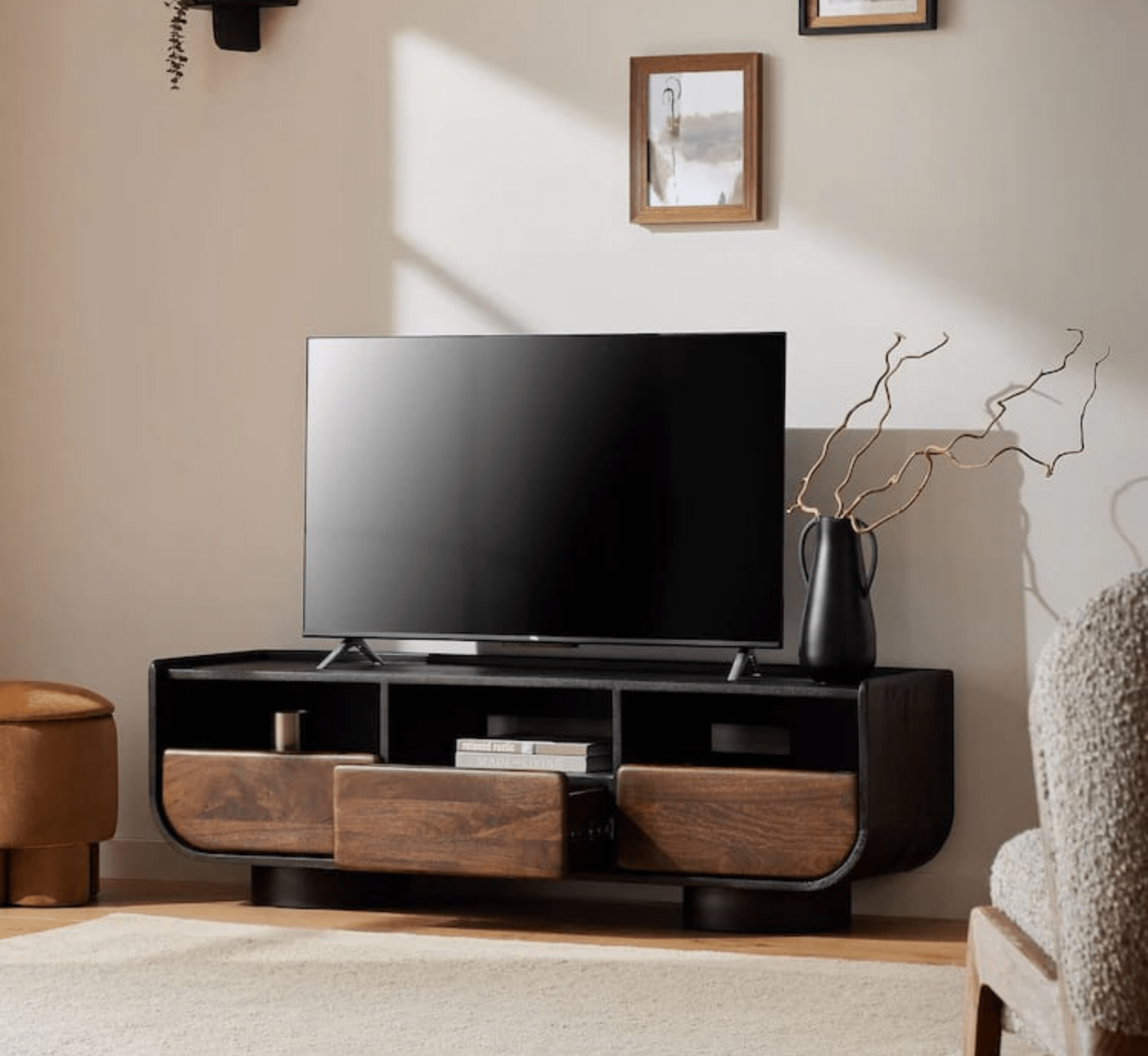 Vianaar Wooden 6FT TV Console - Entertainment Centers & TV Stands - Gharaana
