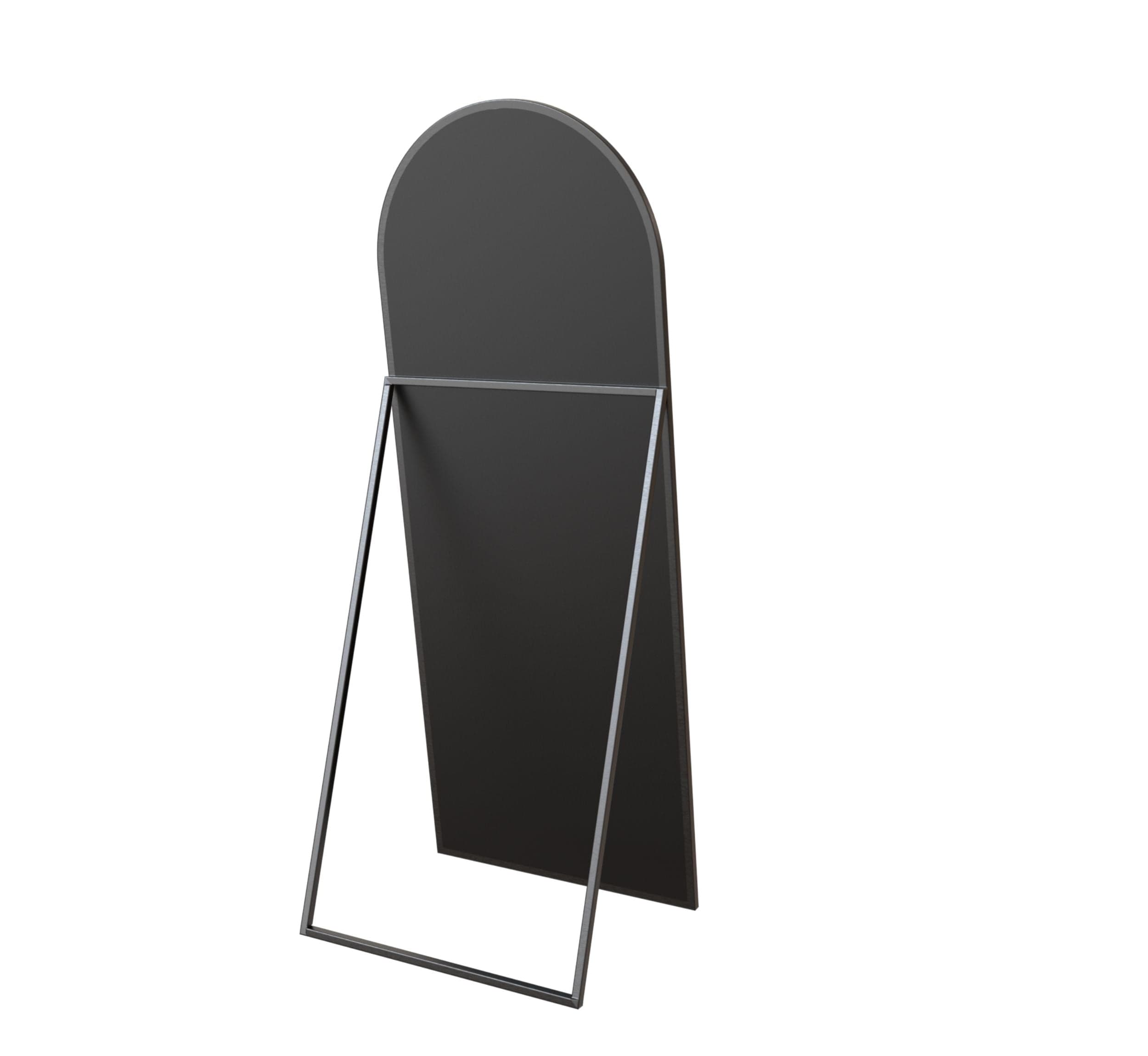 Arched Metal Floor Mirror with Stand - Mirrors - Gharaana