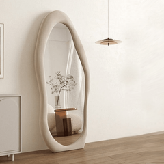 Arth Upholstered 5.5FT Floor Mirror - Mirrors - Gharaana