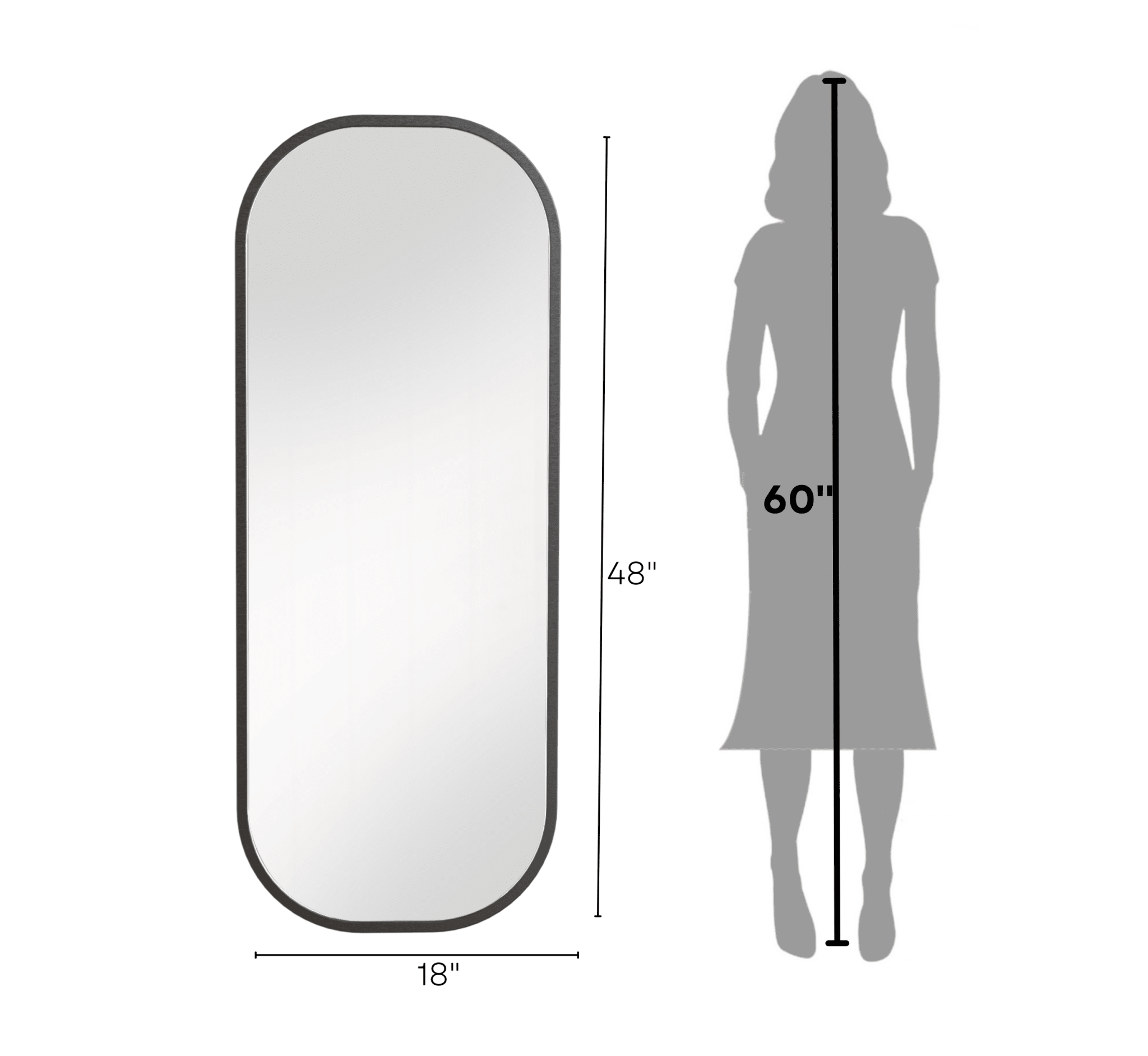 Capsule Metal Wall Mirror - Mirrors - Gharaana