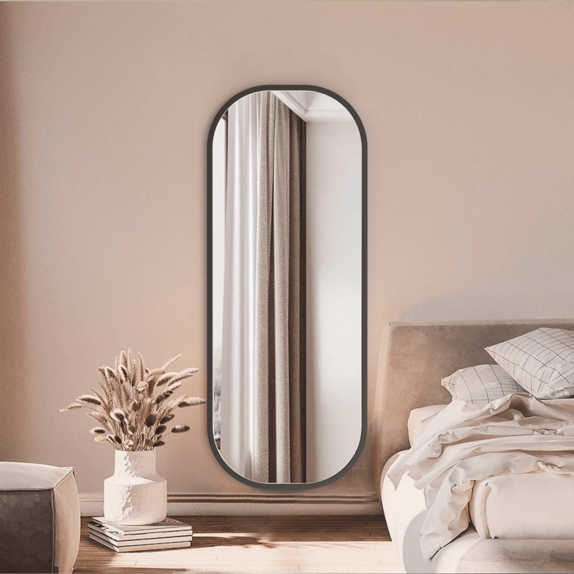 Capsule Metal Wall Mirror - Mirrors - Gharaana