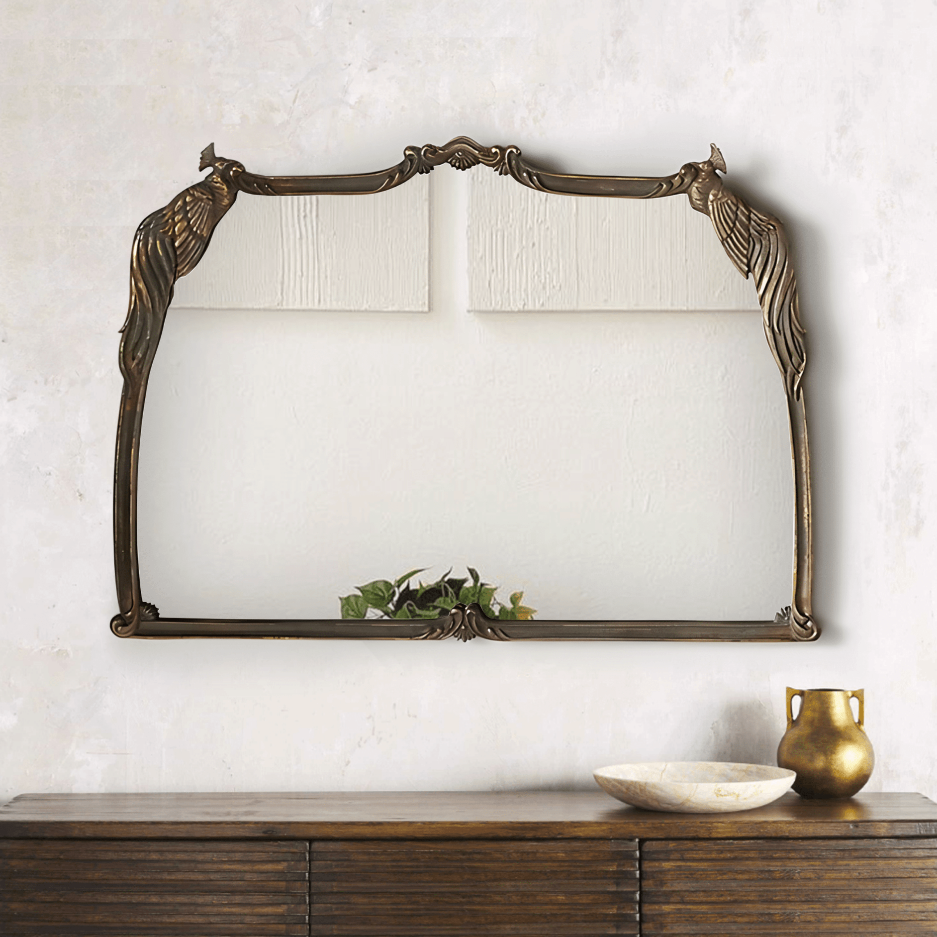 Imbibe Hand - casted Wall Mirror - Mirrors - Gharaana