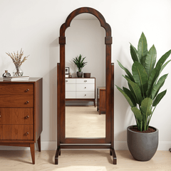 Jharokha Wooden Full - Length Cheval Mirror - Mirrors - Gharaana