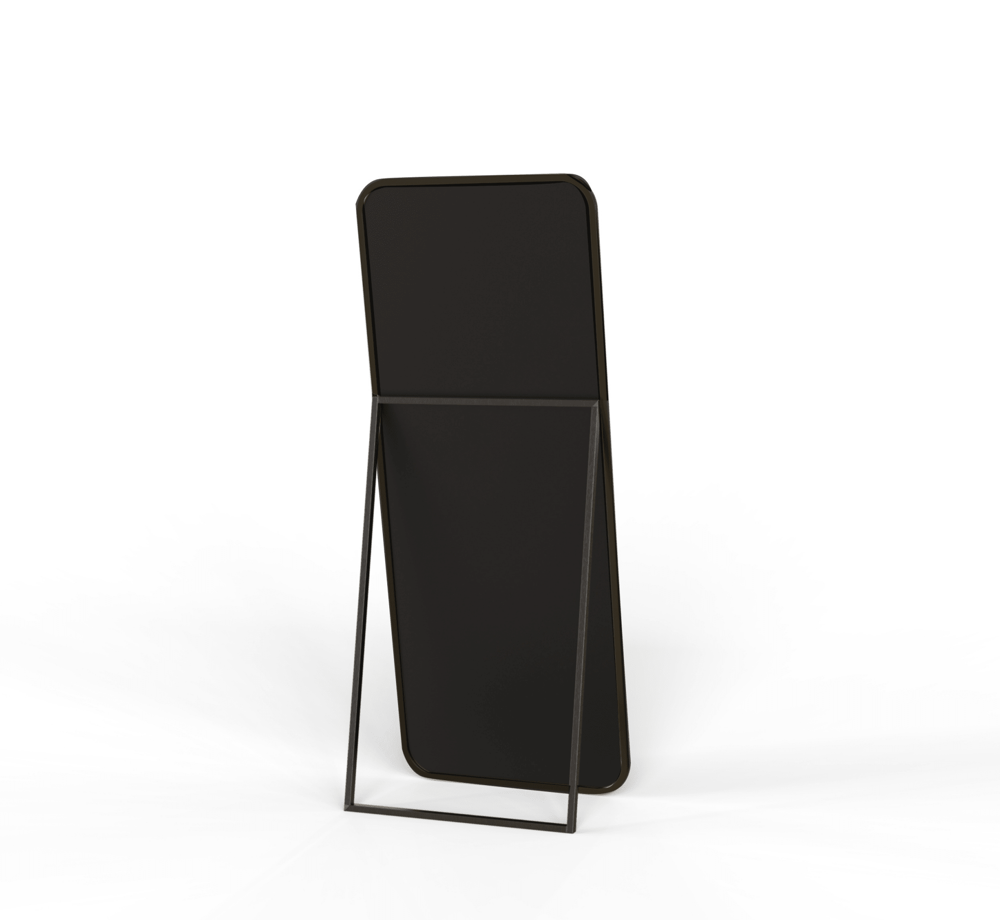 Mile Metal Floor Mirror with Stand - Mirrors - Gharaana