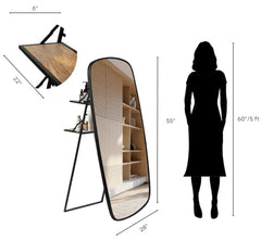 Ohana Full - length Mirror with Stand - Mirrors - Gharaana