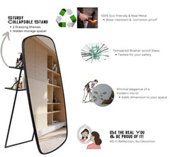 Ohana Full - length Mirror with Stand - Mirrors - Gharaana
