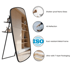 Ohana Full - length Mirror with Stand - Mirrors - Gharaana