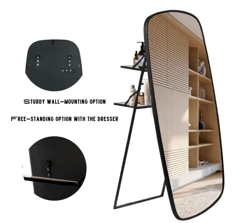 Ohana Full - length Mirror with Stand - Mirrors - Gharaana