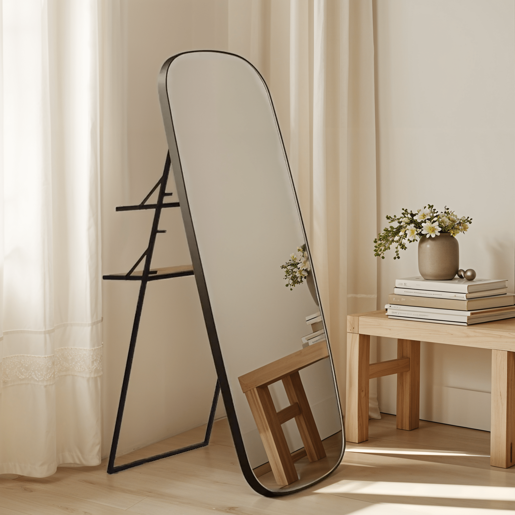 Ohana Full - length Mirror with Stand - Mirrors - Gharaana