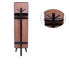 Ohana Wooden Coat-hanger Full-length Mirror with Stand - Mirrors - Gharaana
