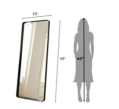Sleek Metal Full - length Mirror - Mirrors - Gharaana