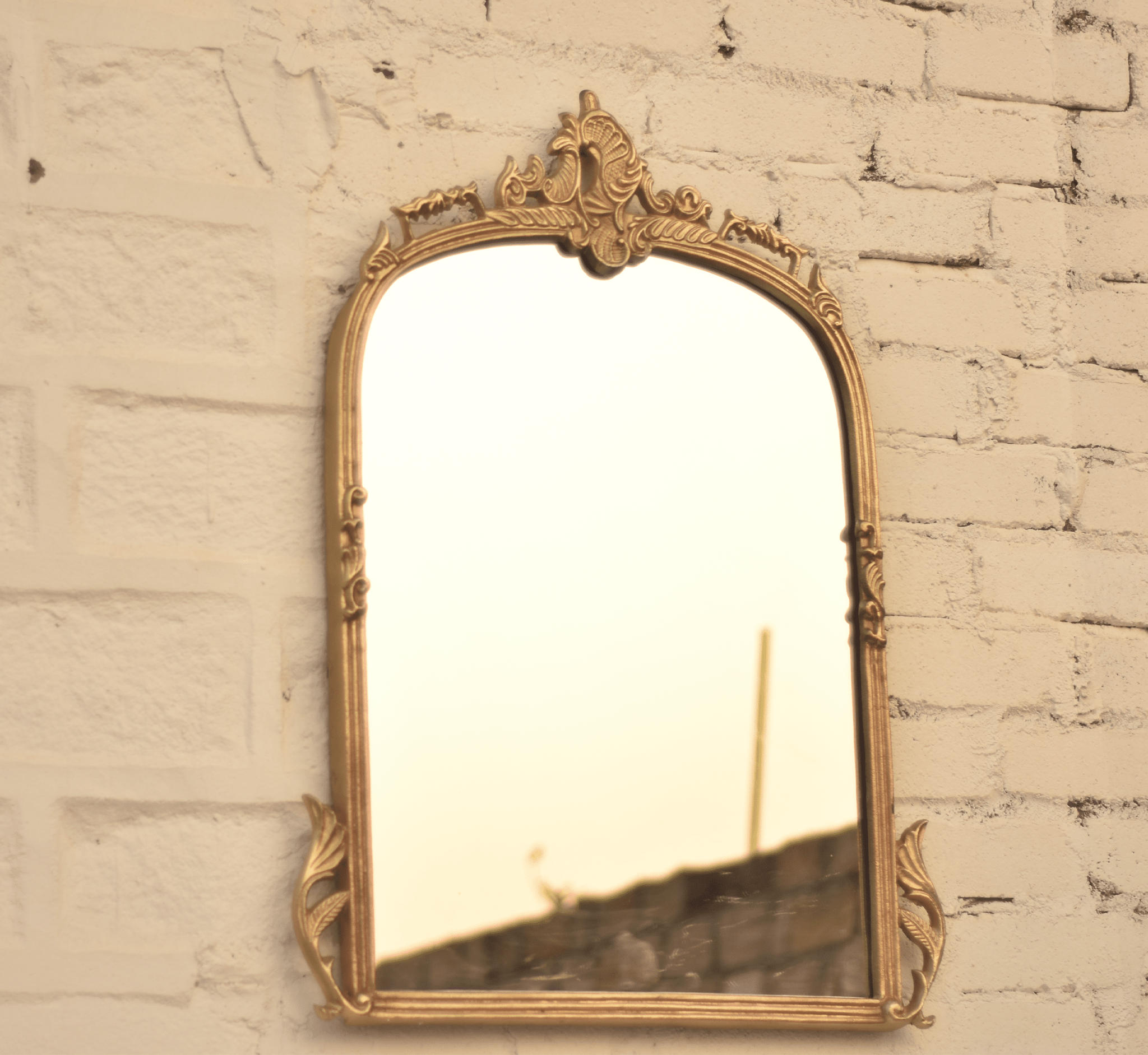 Victorian Arched Wall Mirror - Mirrors - Gharaana