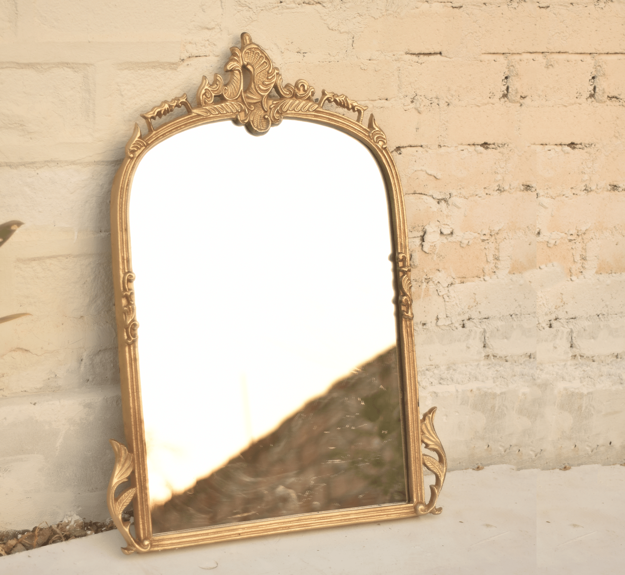 Victorian Arched Wall Mirror - Mirrors - Gharaana