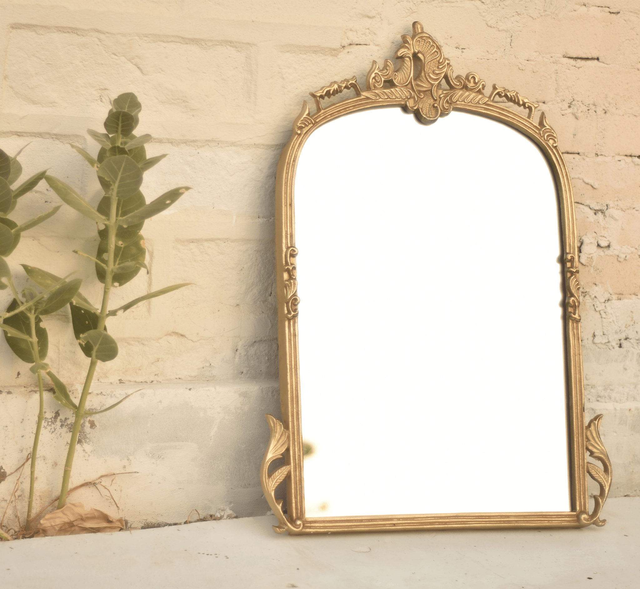 Victorian Arched Wall Mirror - Mirrors - Gharaana