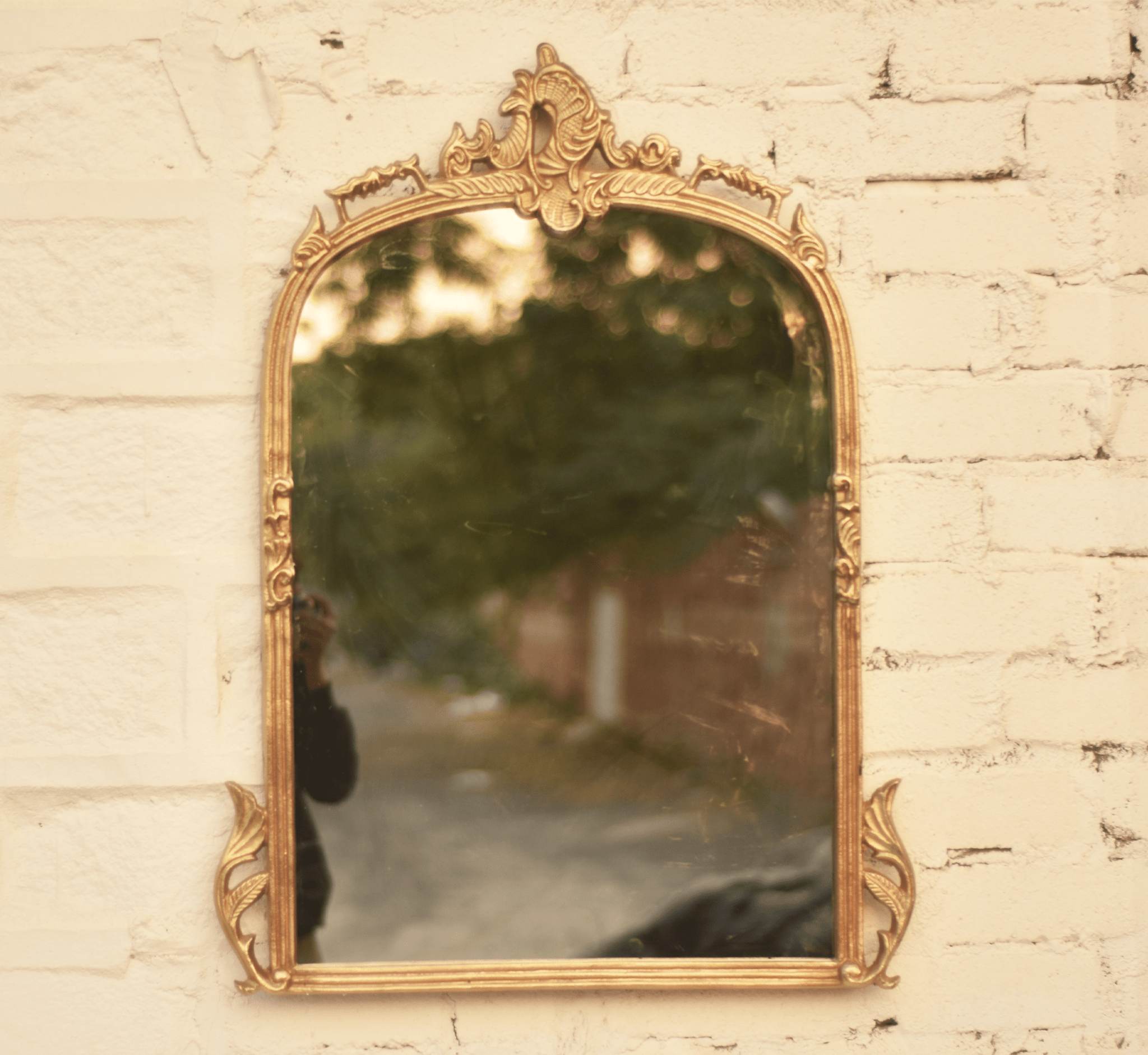 Victorian Arched Wall Mirror - Mirrors - Gharaana