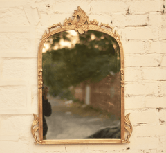 Victorian Arched Wall Mirror - Mirrors - Gharaana