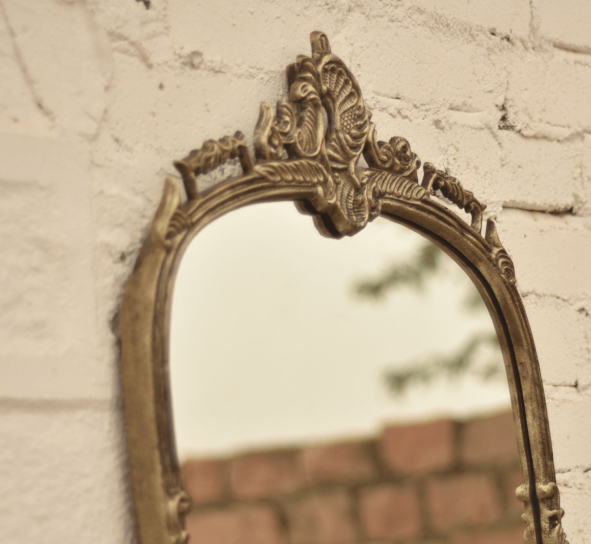 Victorian Arched Wall Mirror - Mirrors - Gharaana