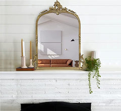 Victorian Arched Wall Mirror - Mirrors - Gharaana