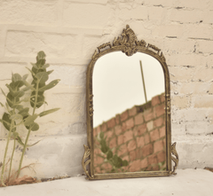 Victorian Arched Wall Mirror - Mirrors - Gharaana