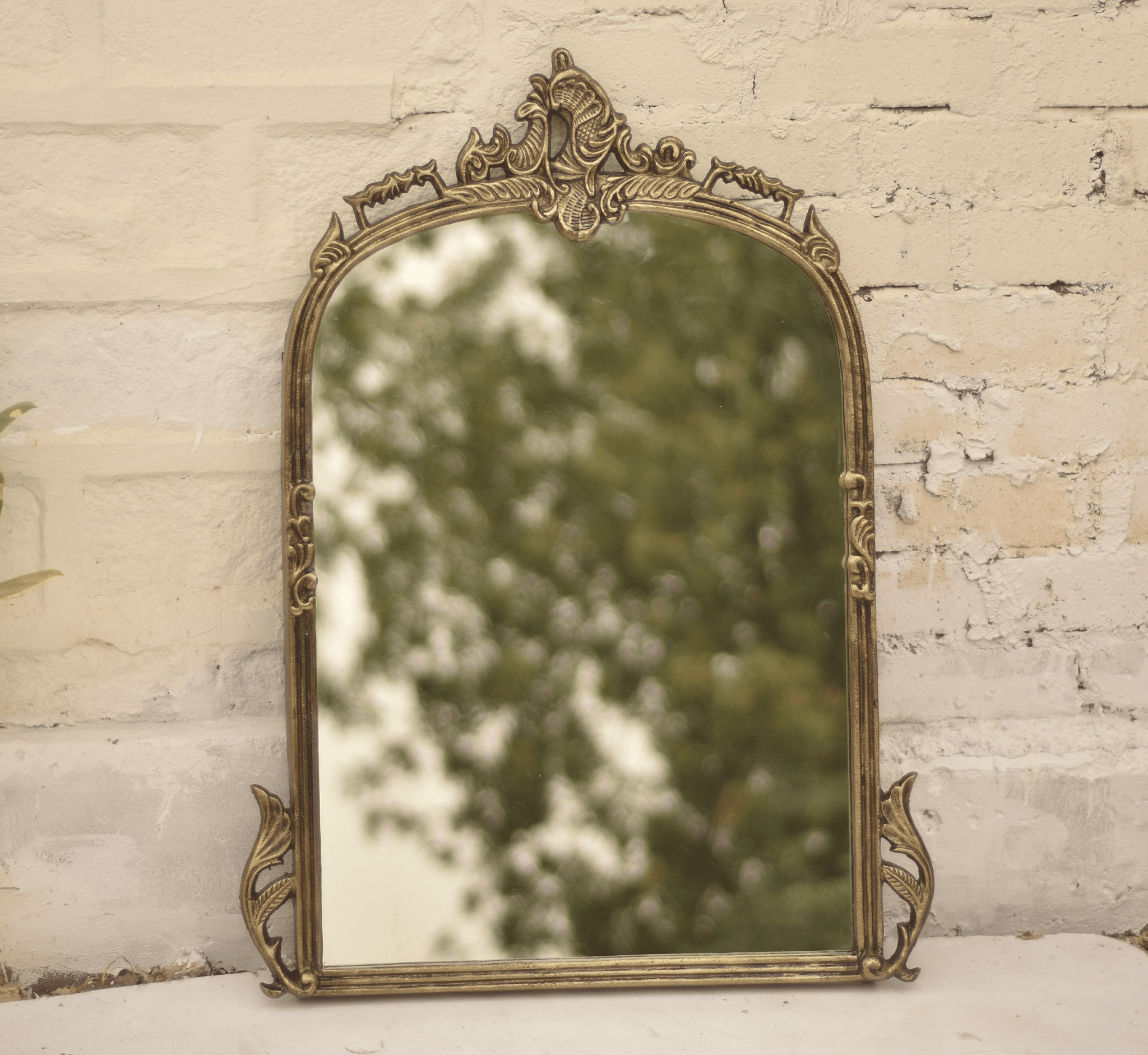 Victorian Arched Wall Mirror - Mirrors - Gharaana