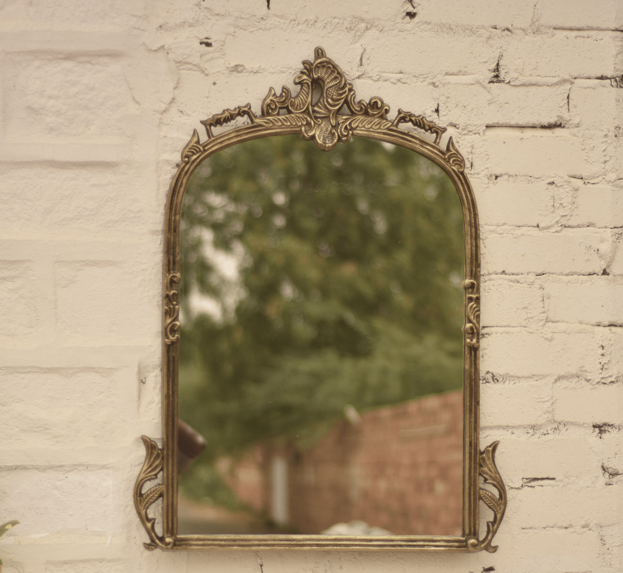 Victorian Arched Wall Mirror - Mirrors - Gharaana