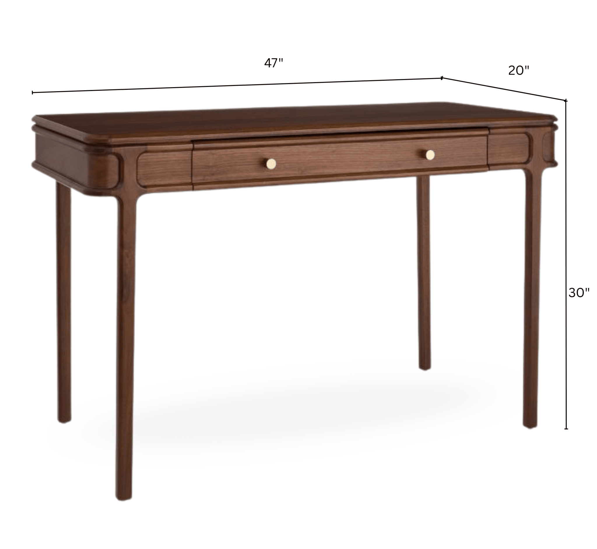 Edge Wooden Workstation Desk - Office Desk - Gharaana
