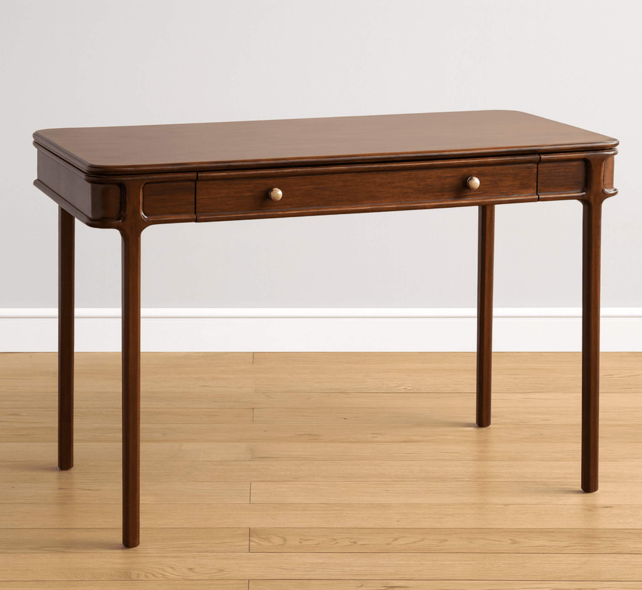 Edge Wooden Workstation Desk - Office Desk - Gharaana