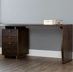 Nook Wooden Storage Table - Office Desk - Gharaana