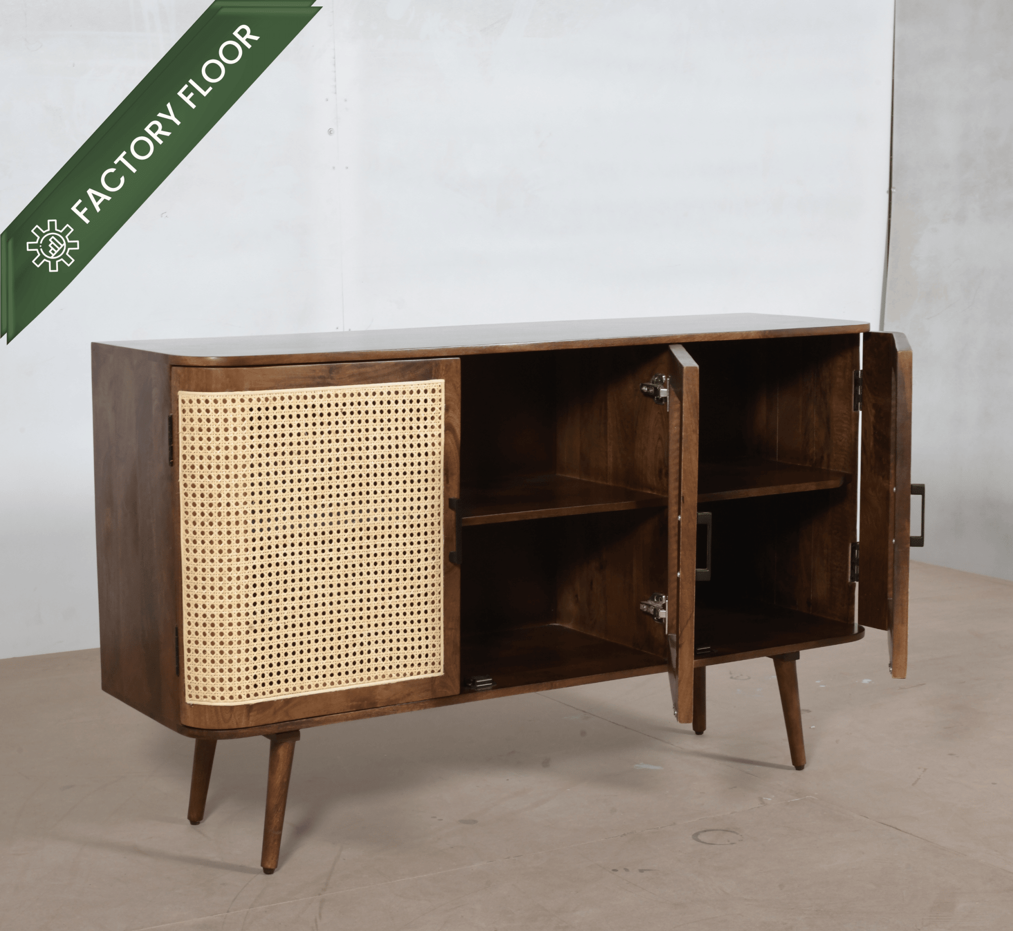Vyut Wooden 4.5FT Console - Sideboard - Gharaana