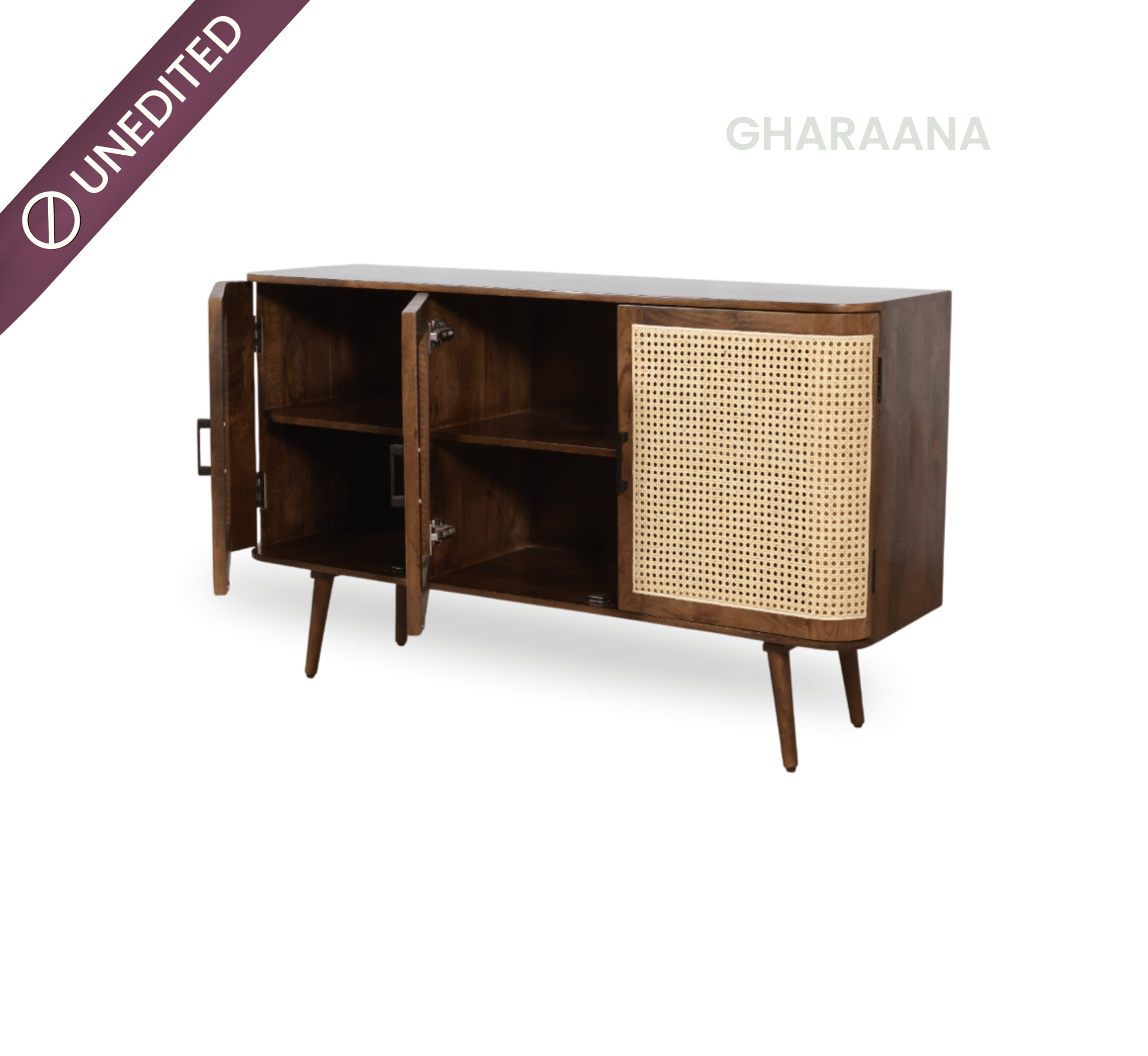 Vyut Wooden 4.5FT Console - Sideboard - Gharaana