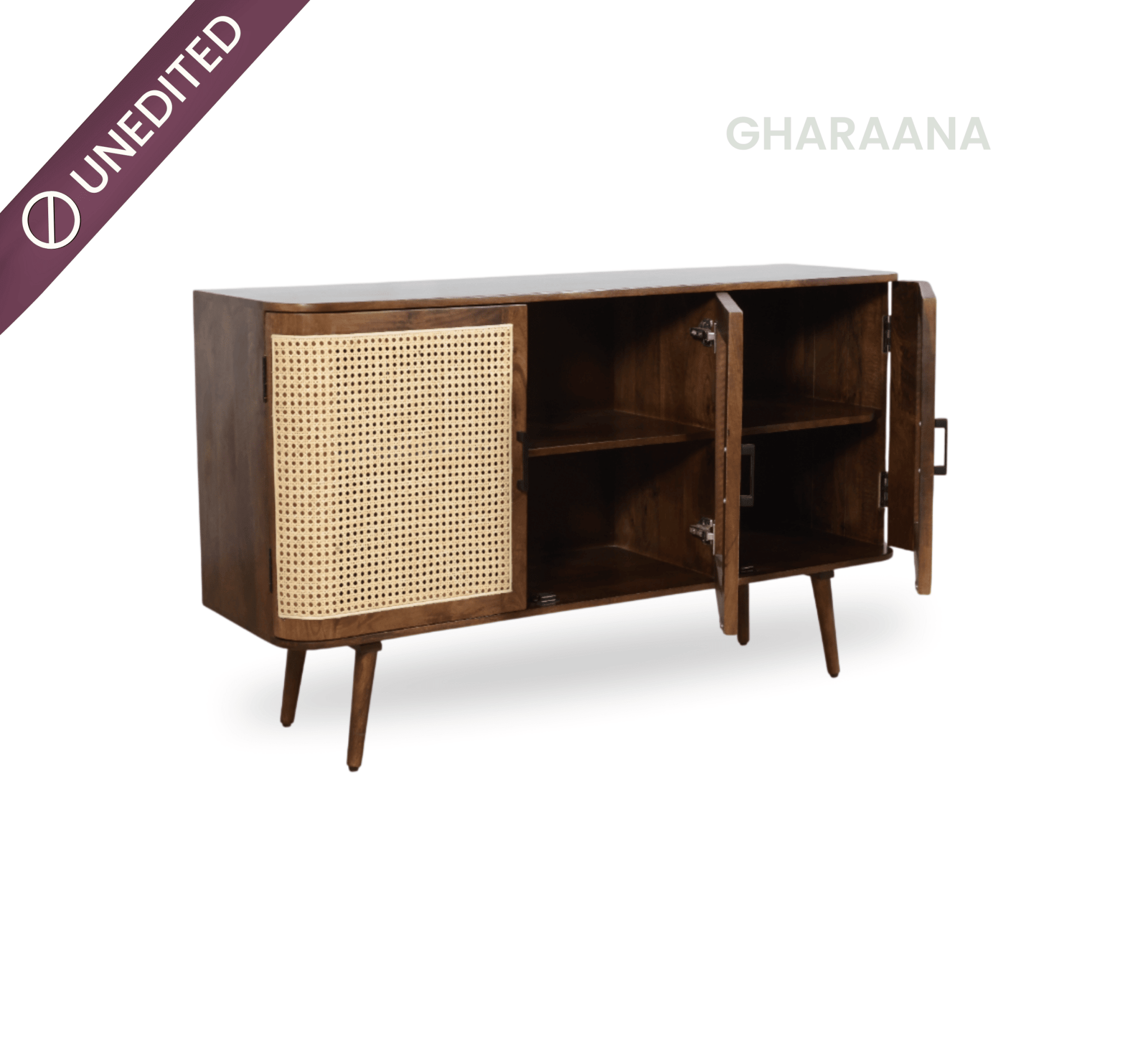 Vyut Wooden 4.5FT Console - Sideboard - Gharaana