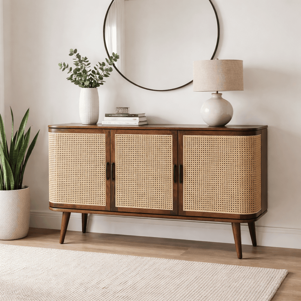 Vyut Wooden 4.5FT Console - Sideboard - Gharaana
