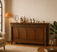 Kanak Wooden 70" Sideboard - Sideboards - Gharaana