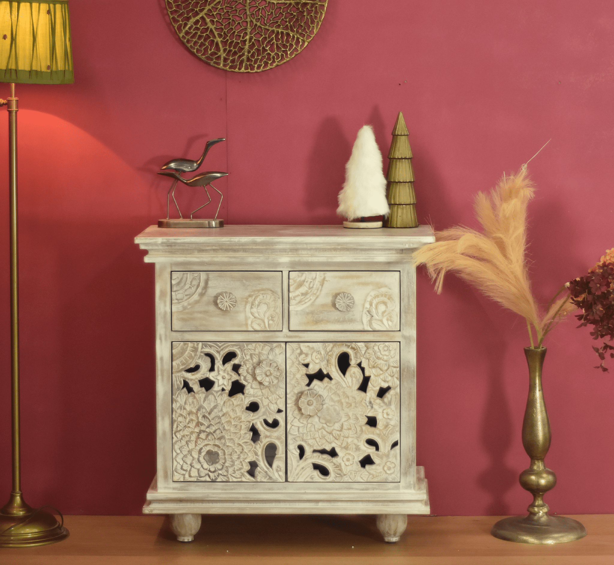Ruchi Wooden 30" Sideboard - Sideboards - Gharaana