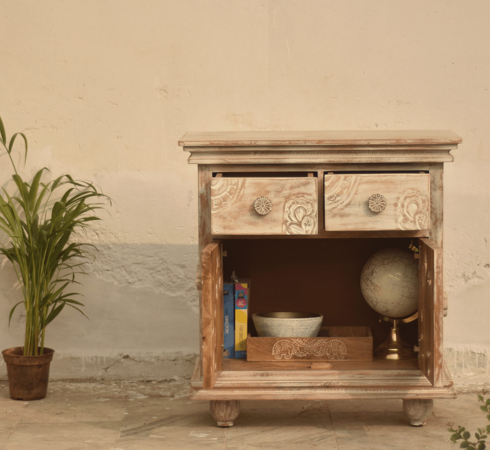 Ruchi Wooden 30" Sideboard - Sideboards - Gharaana