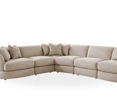 Cloud Wooden Upholstered L - Shaped Sofa Set (Left Aligment) - Sofas - Gharaana