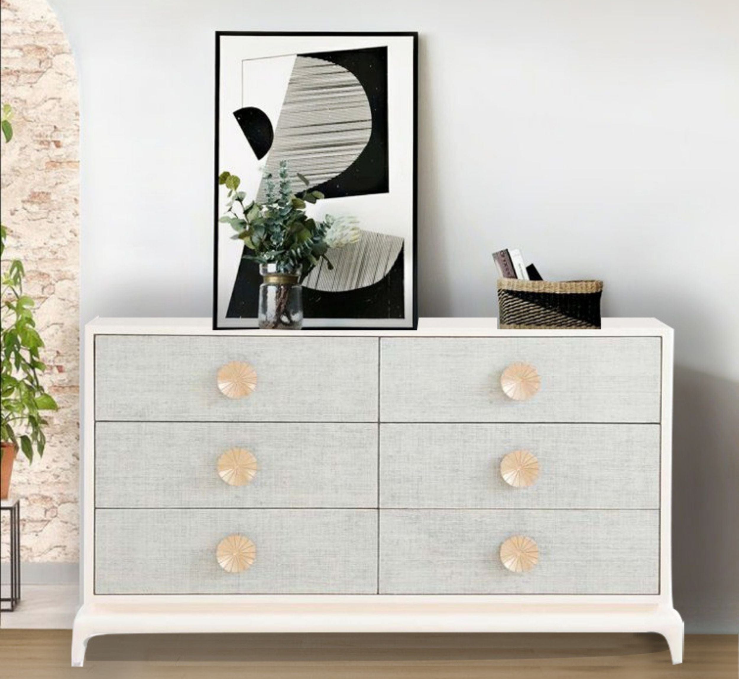 Pearl Wooden 4FT Chest of Drawers - Storage Chests - Gharaana