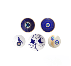 Fortune Pack of 5 Wall Plates - Wall Decor - Gharaana