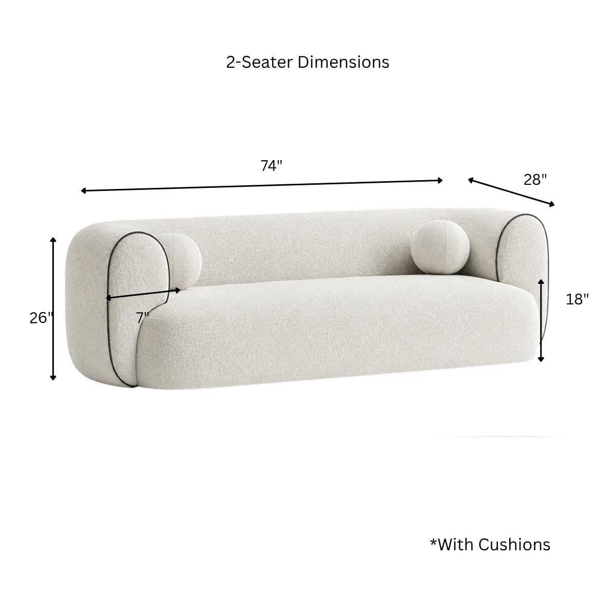 Marble Wooden Upholstered Sofa - Sofas - Gharaana