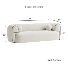 Marble Wooden Upholstered Sofa - Sofas - Gharaana