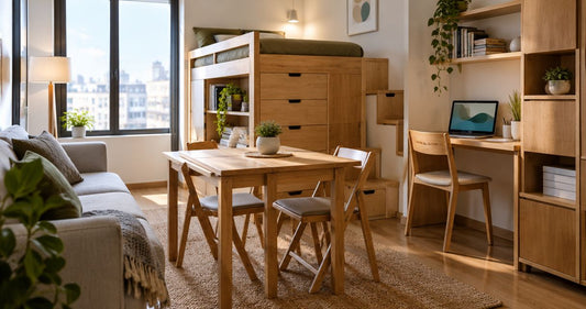 Wood furniture for compact apartments: complete 2026 guide - Gharaana.in